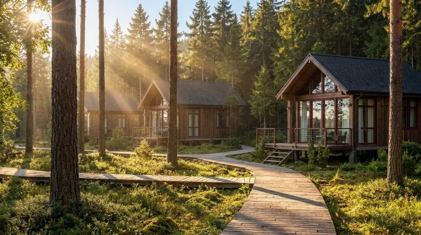 Дома в сосновом бору — курорт «ЭХО»